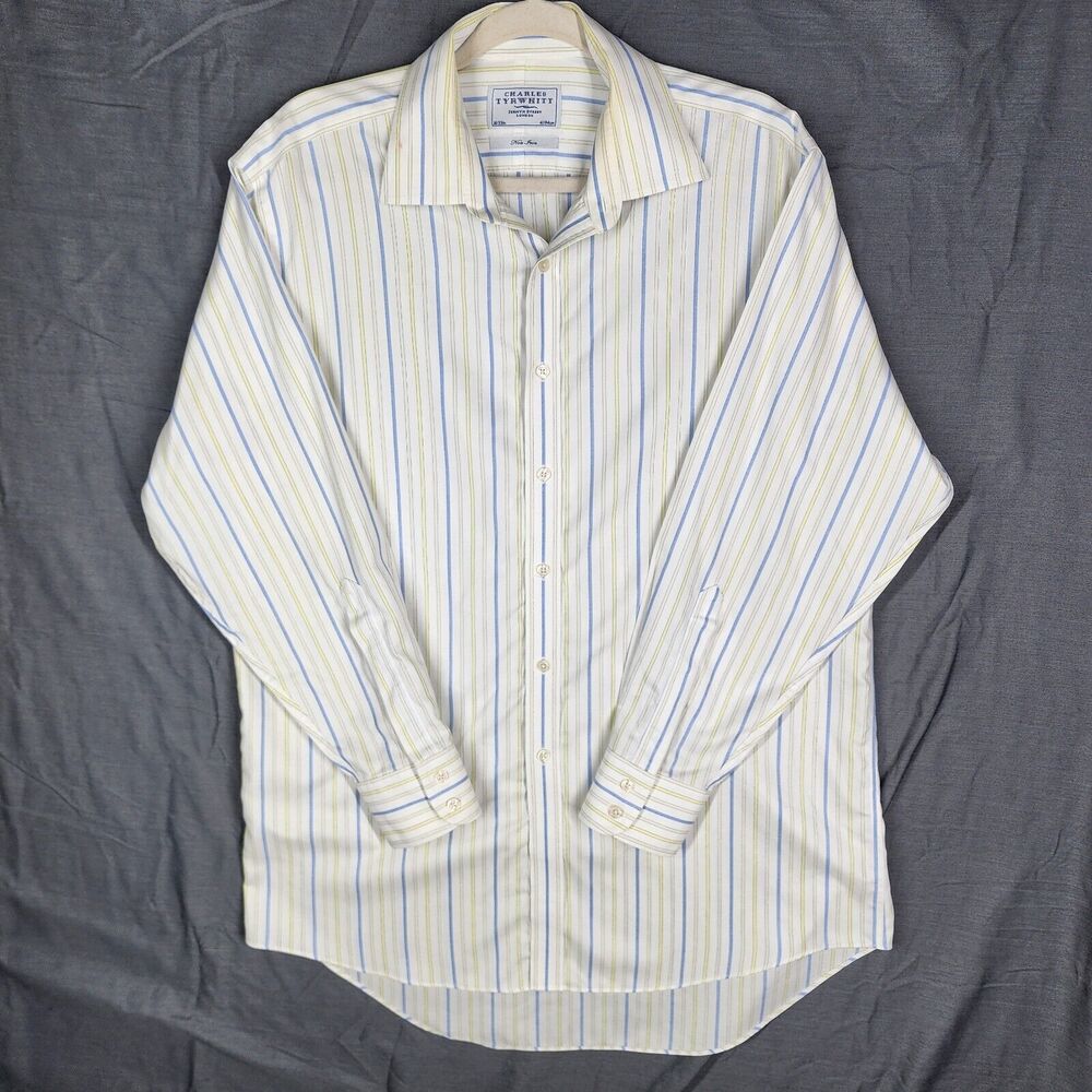 Charles Tyrwhitt Shirt Mens Size 16-33 Long Sleeve Dress Pink Check